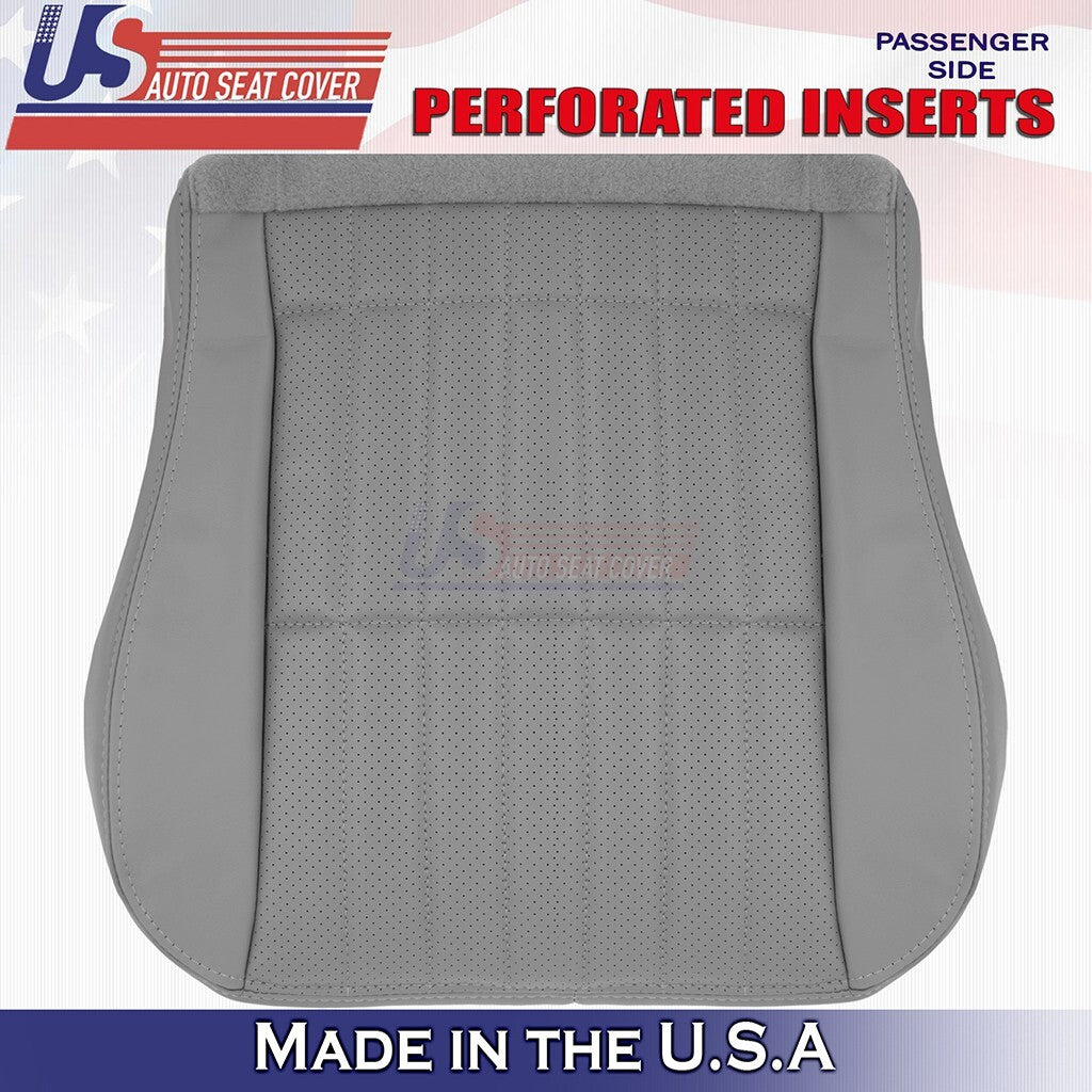 1997 to 2002 For Chevy Camaro Passenger Bottom&Top Perforated Leather Cover Gray