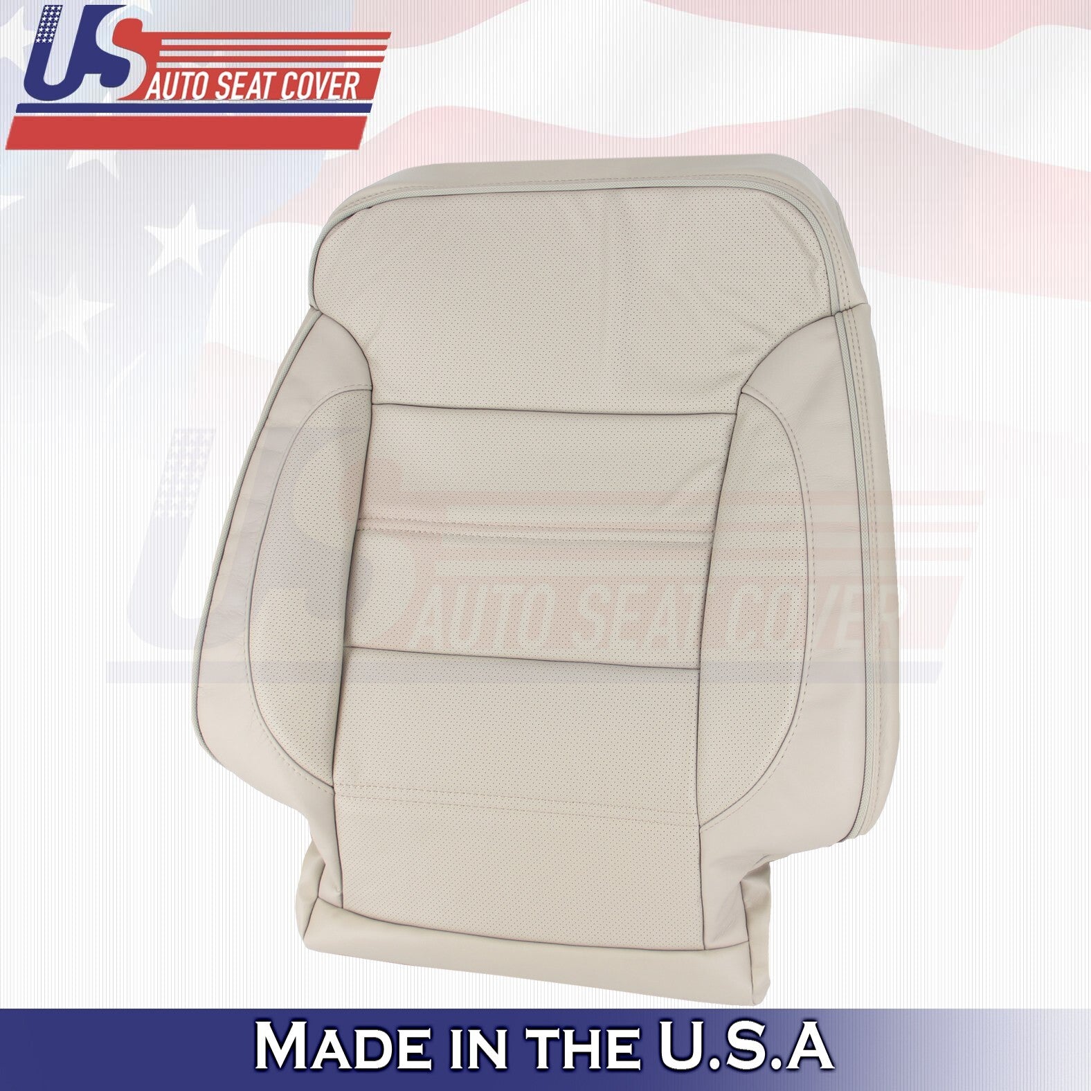 2018 For GMC Yukon Denali Driver & Passenger Top Leather Seat Covers Tan