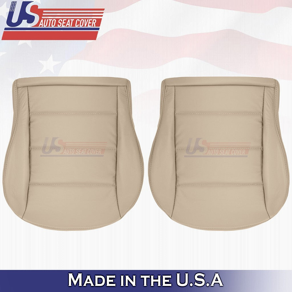 1999 to 2004 Fits Volkswagen Jetta Driver & Passenger Bottoms Leather Cover Tan