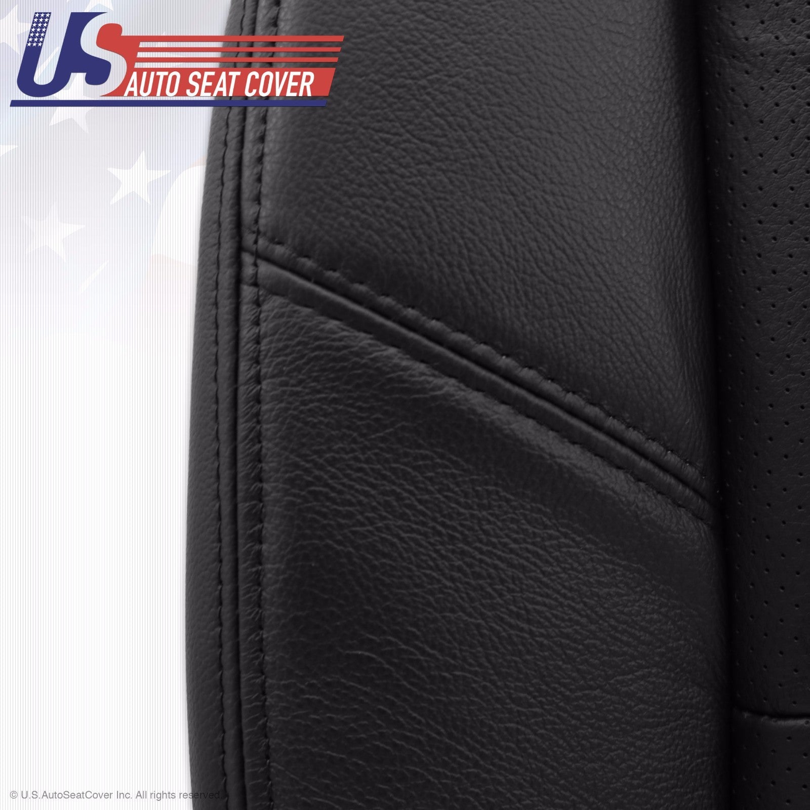 2011 2012 Chevy Avalanche LTZ DRIVER Bottom Seat Cover PERFORATED LEATHER BLACK