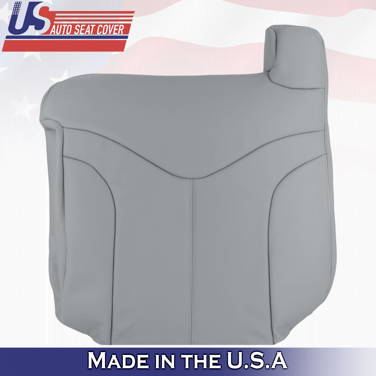 2001 2002 For GMC Yukon XL SLT SLE Driver & Passenger Top Leather Covers Gray