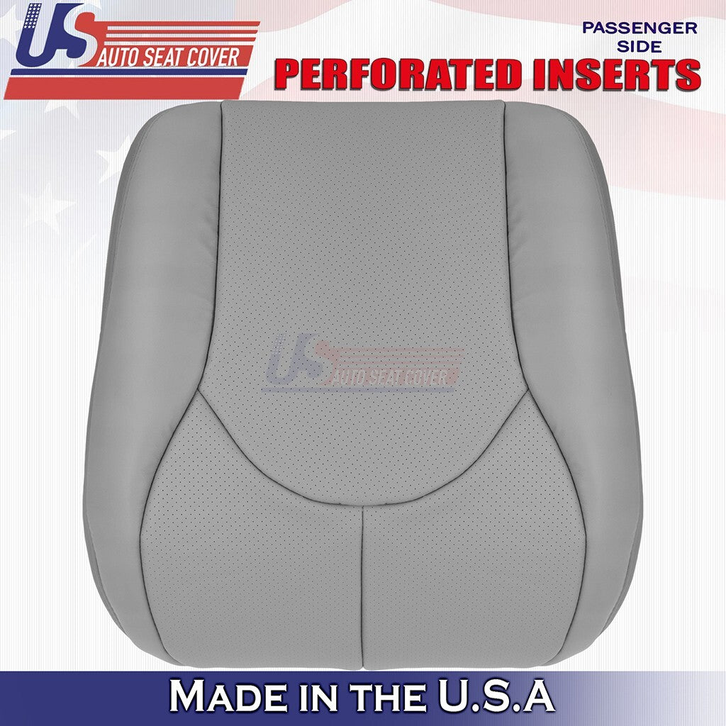 1996 to 2002 For Mercedes Benz SL500 RIGHT Bottom & Top Perf Leather Cover Gray