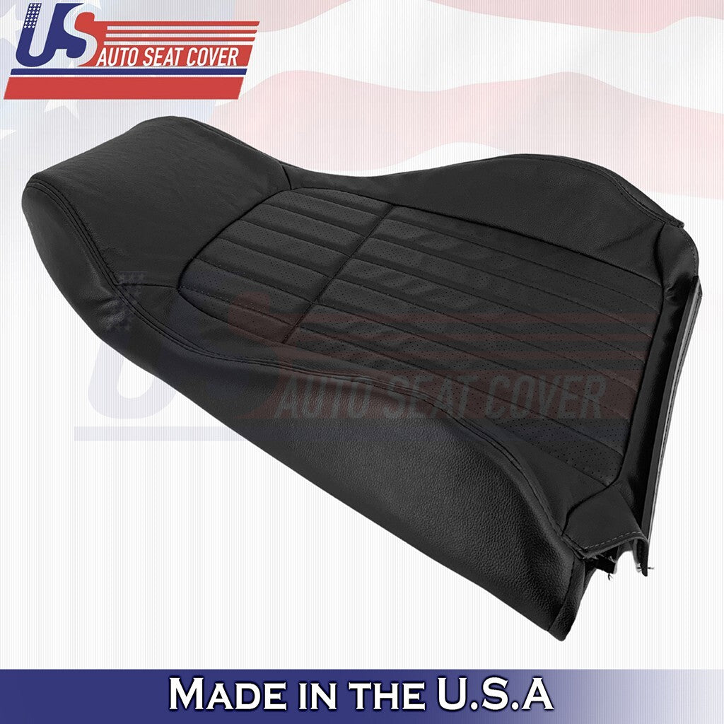 1997 to 2002 For Chevy Camaro Driver Bottom &Top Perforated Leather Cover Black