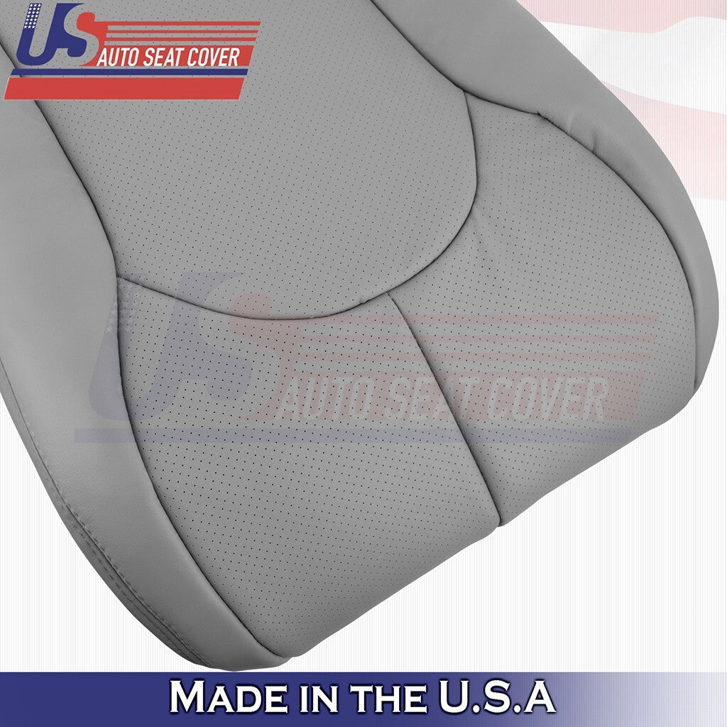 1996 to 2002 For Mercedes Benz SL500 RIGHT Bottom & Top Perf Leather Cover Gray
