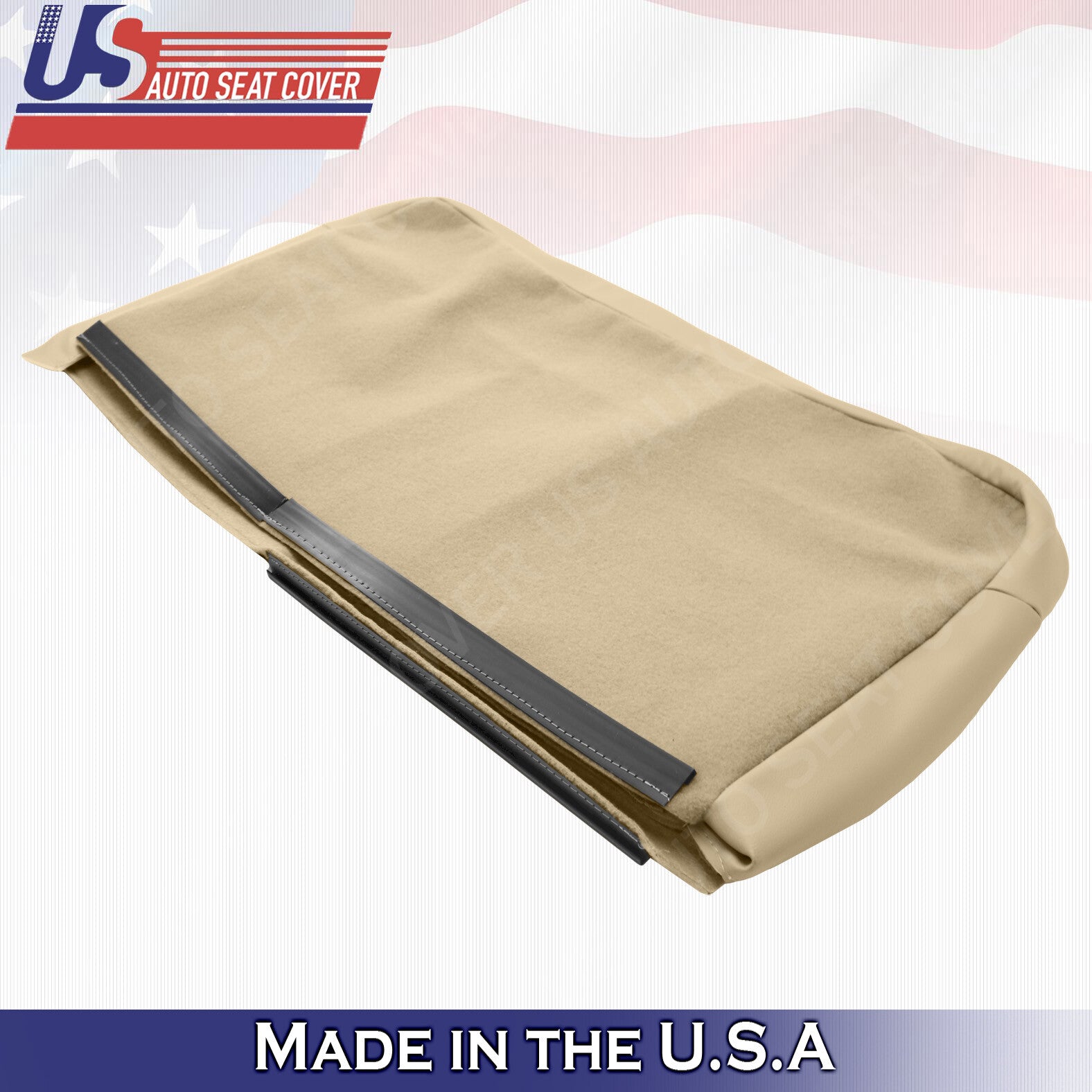2004 Fits Ford F150 Lariat Rear Driver Bottom Leather Seat Cover Parchment an