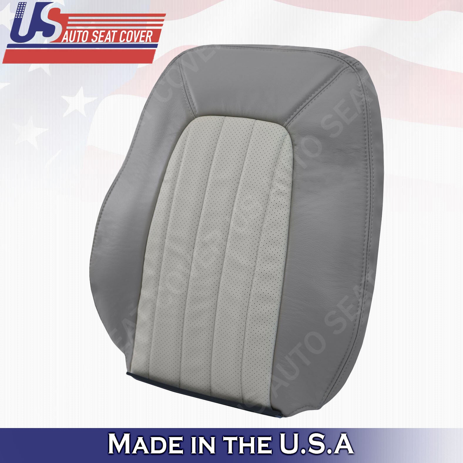 2002 2003 2004 2005 Mercury Mountaineer Driver TOP PERF. Leather Seat Cover GRAY