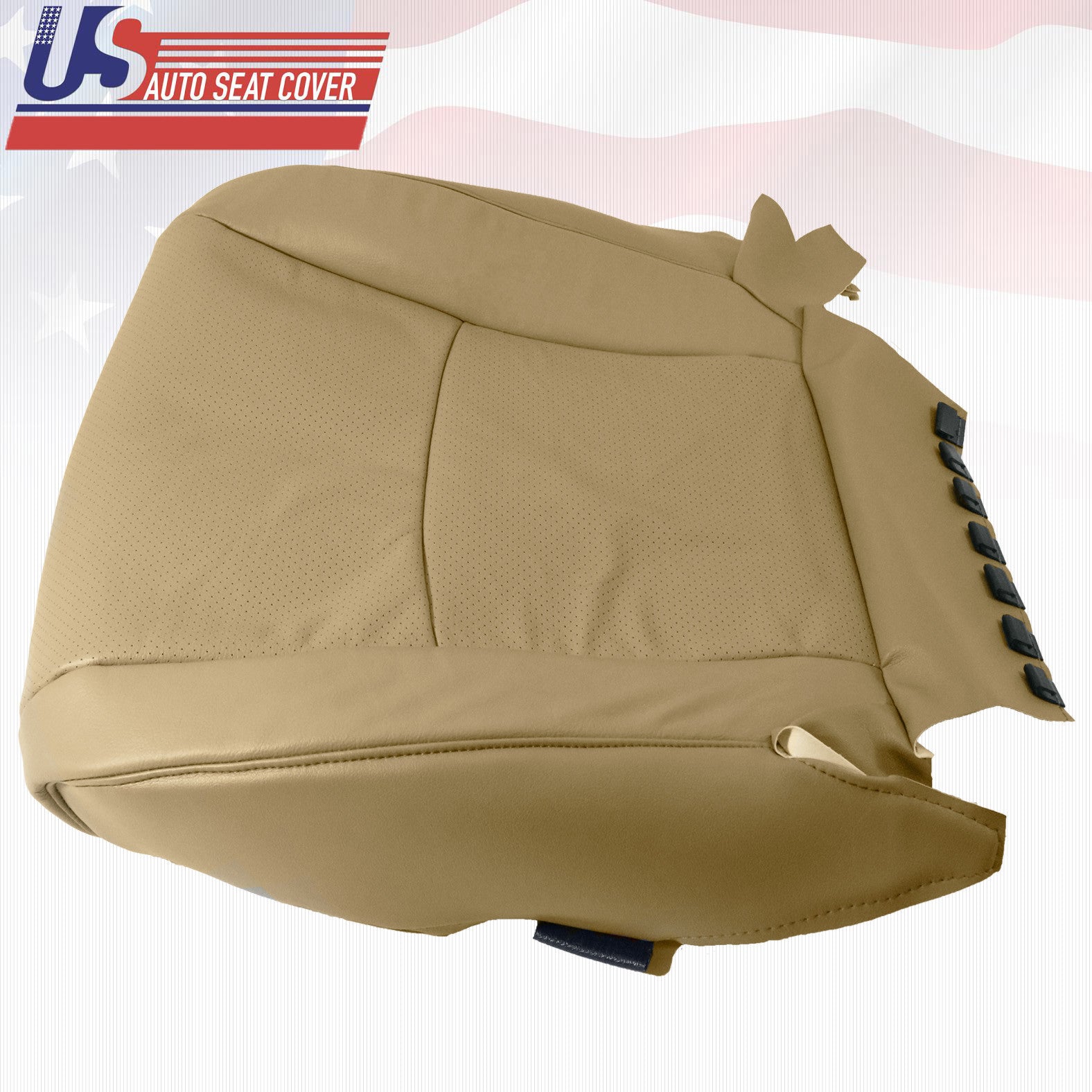 Fits 2004 Highlander Driver & Passenger Bottom Seat Cover Perforated Leather
