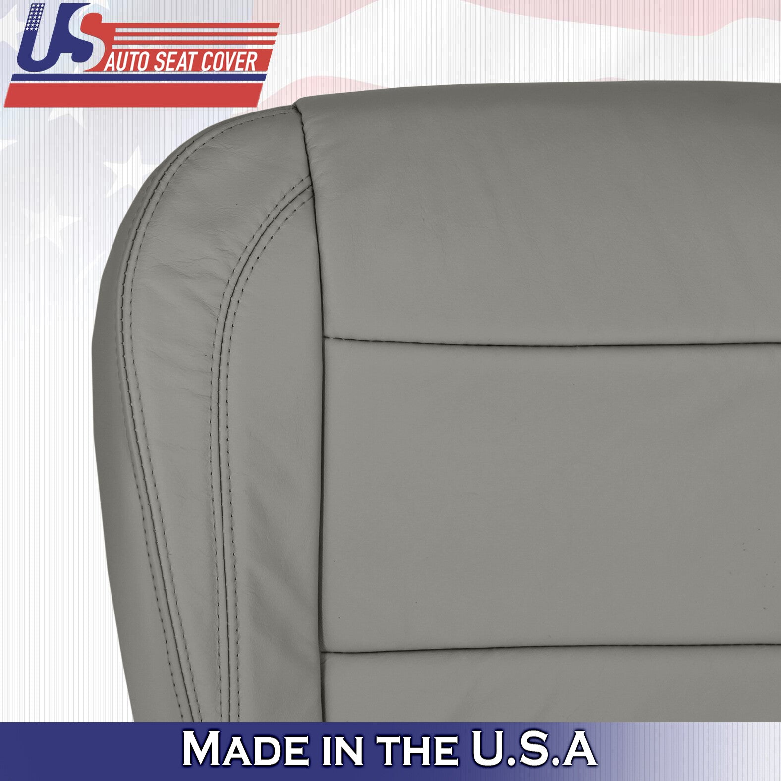 2004 - 2010 For Infinity QX56 Passenger Side Bottom Leather Seat Cover in Gray