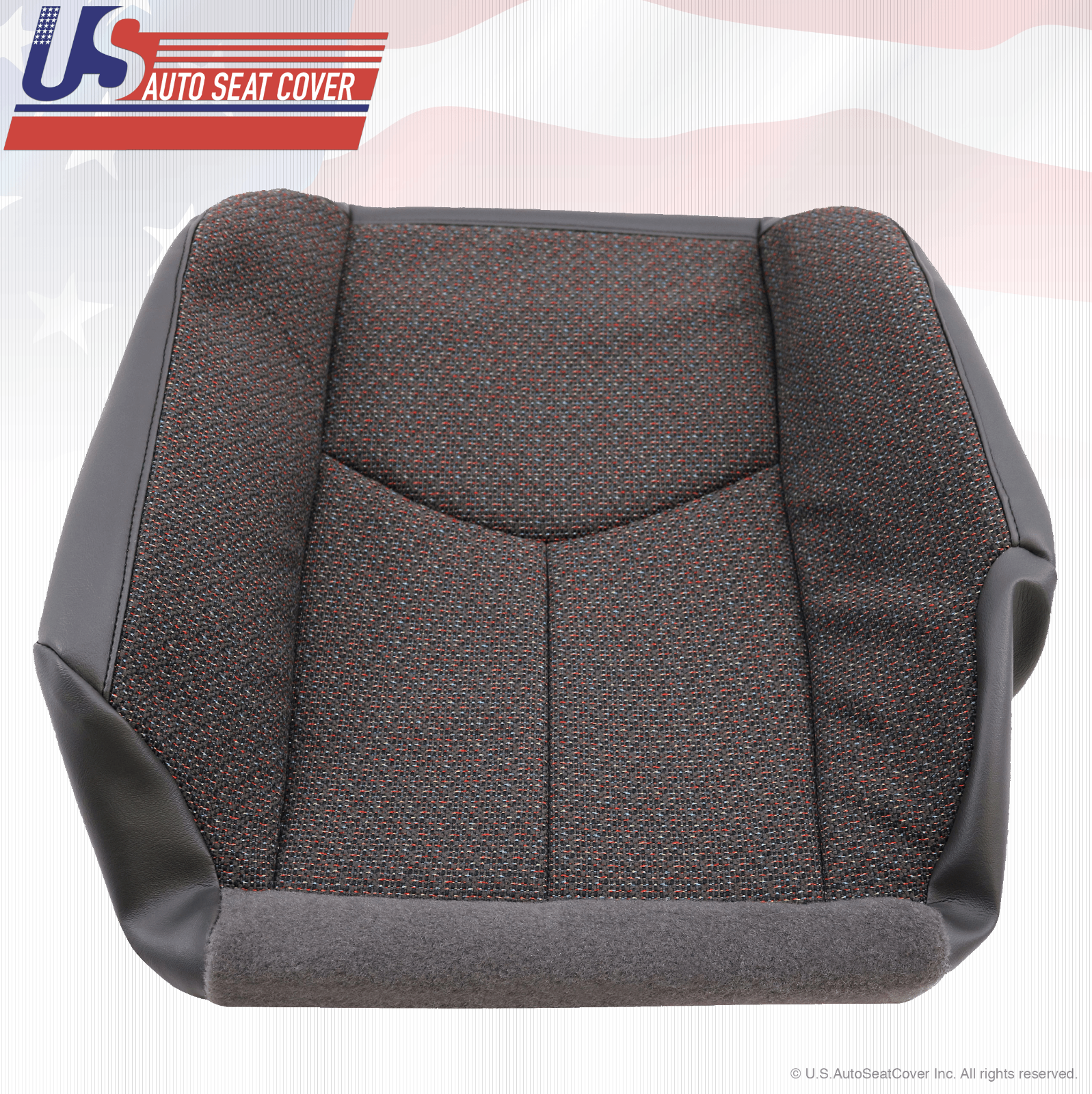 2005 GMC Sierra 2500 2500HD Front Driver Side Bottom Dark Gray Cloth Seat Cover