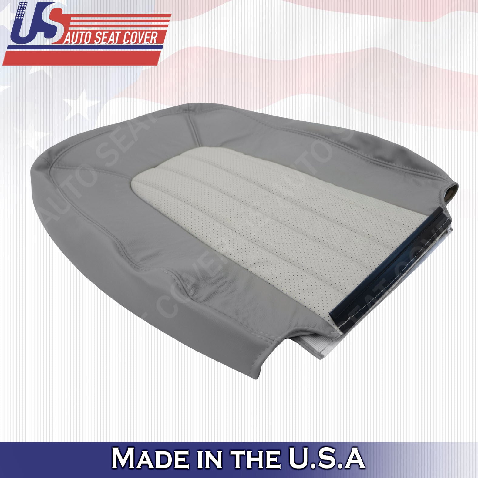 2002 2003 2004 2005 Mercury Mountaineer Driver TOP PERF. Leather Seat Cover GRAY