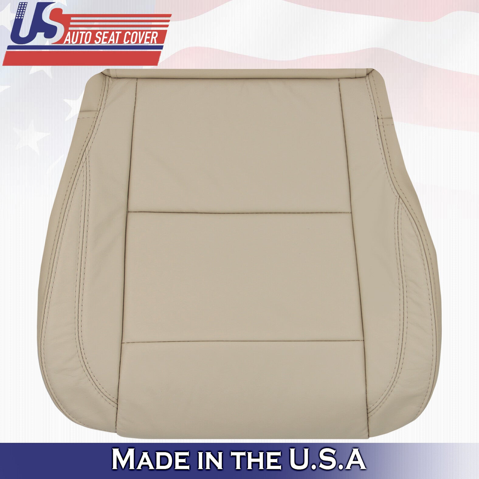 2004 - 2010 For Infinity QX56 Passenger Side Bottom Leather Seat Cover in Tan
