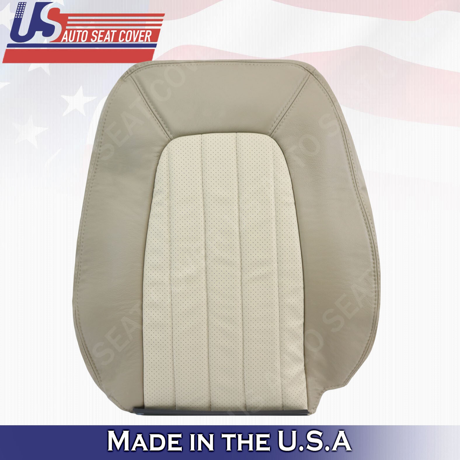 2002- 2005 Mercury Mountaineer PASSENGER TOP Perforated Leather Cover 2-tone Tan