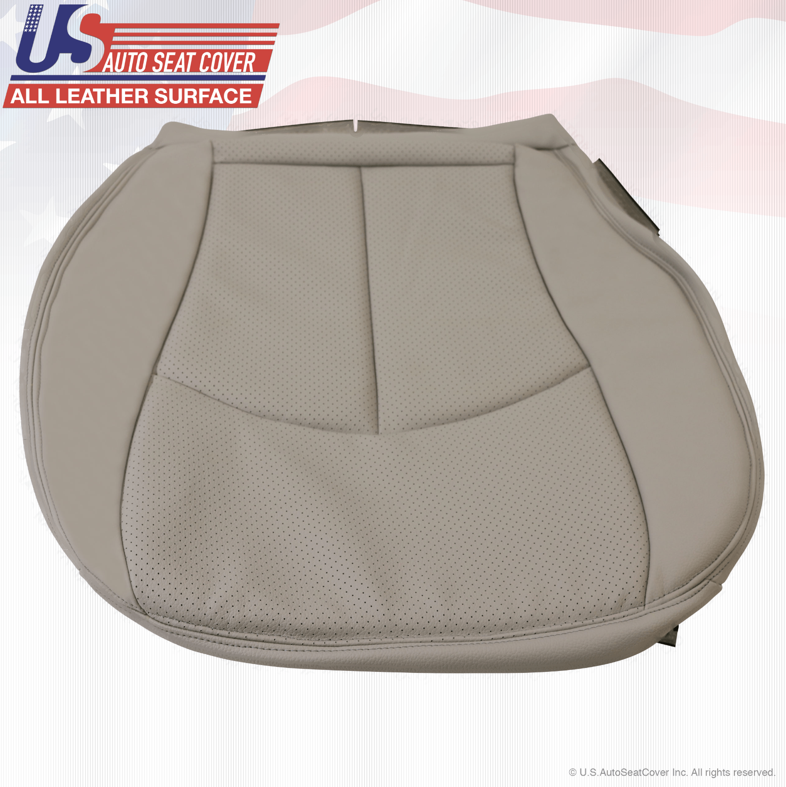 2004-2006 Mercedes-Benz E500 Driver-Passenger Bottom Seat Cover Leather Gray