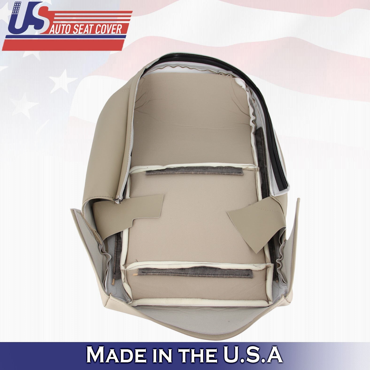 1995 to 1997 For Lexus LX450 Front Driver Top  Bottom Leather Seat Covers Tan