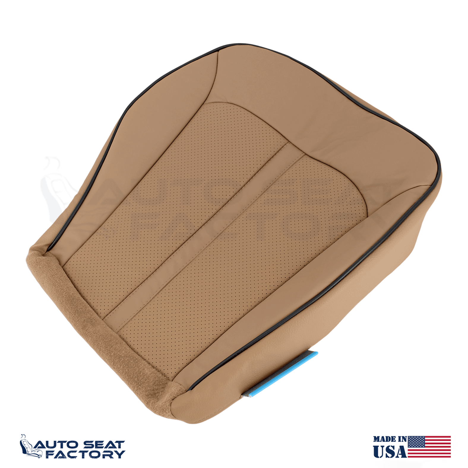 2011 - 2015 Lincoln MKX Perforated Driver Bottom Canyon Vinyl Seat Cover