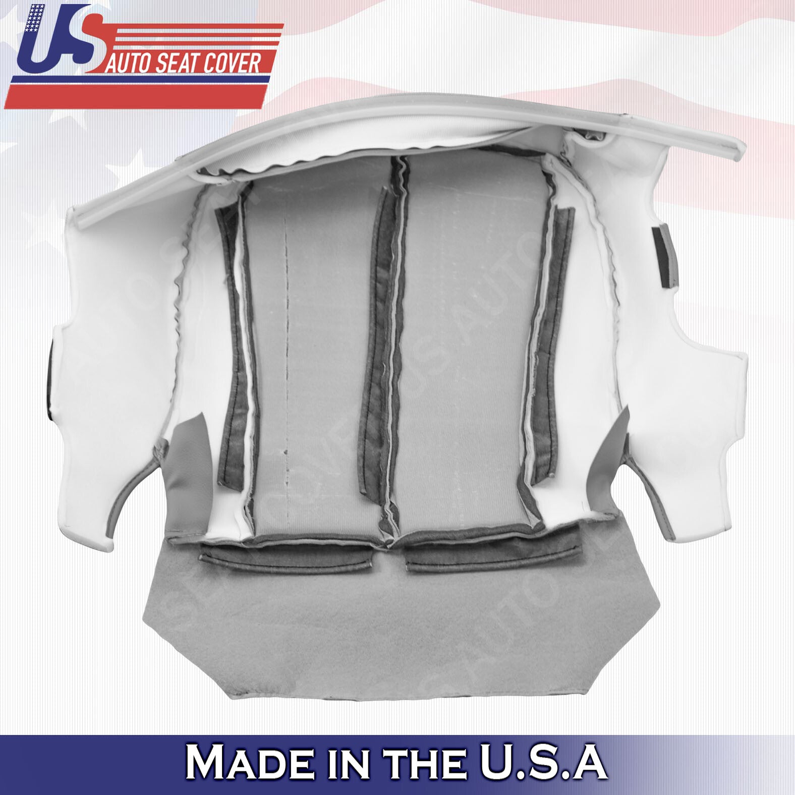 2007 - 2011 For Toyota Camry Driver Passenger Bottom Leatherette Seat Cover Gray