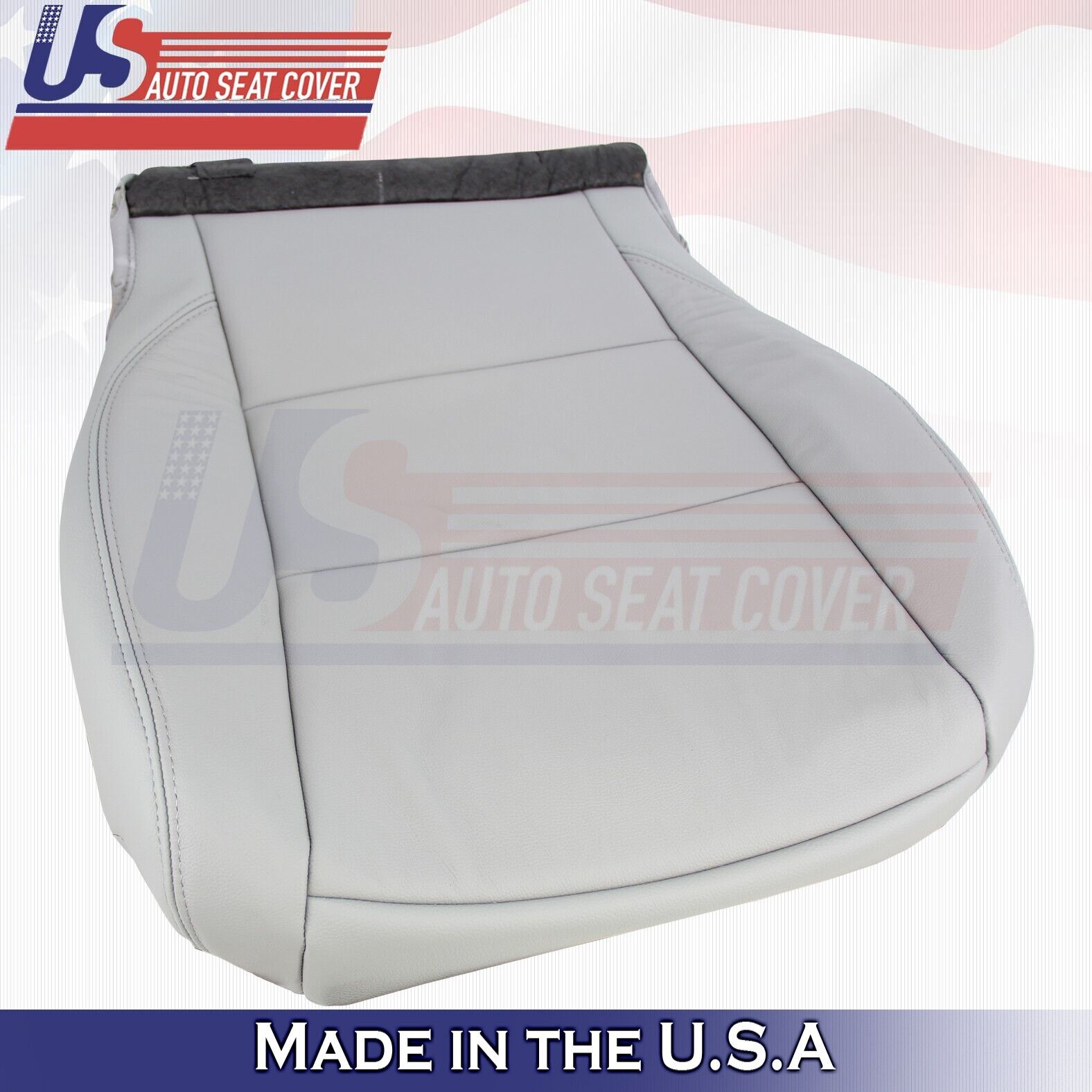 2017 to 2020 Fits Toyota Sienna Passenger Bottom & Top Leather Cover Ash Gray