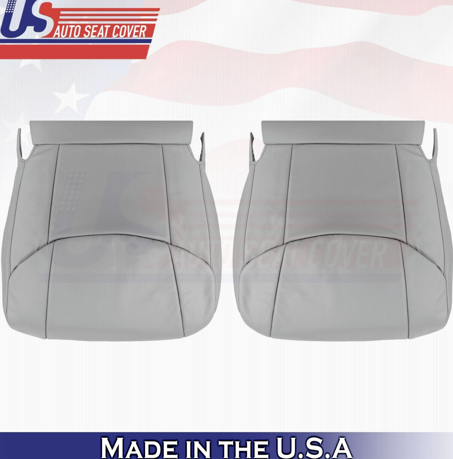 2011 2012 For Toyota Avalon Front Driver & Passenger Bottom Leather Covers Gray