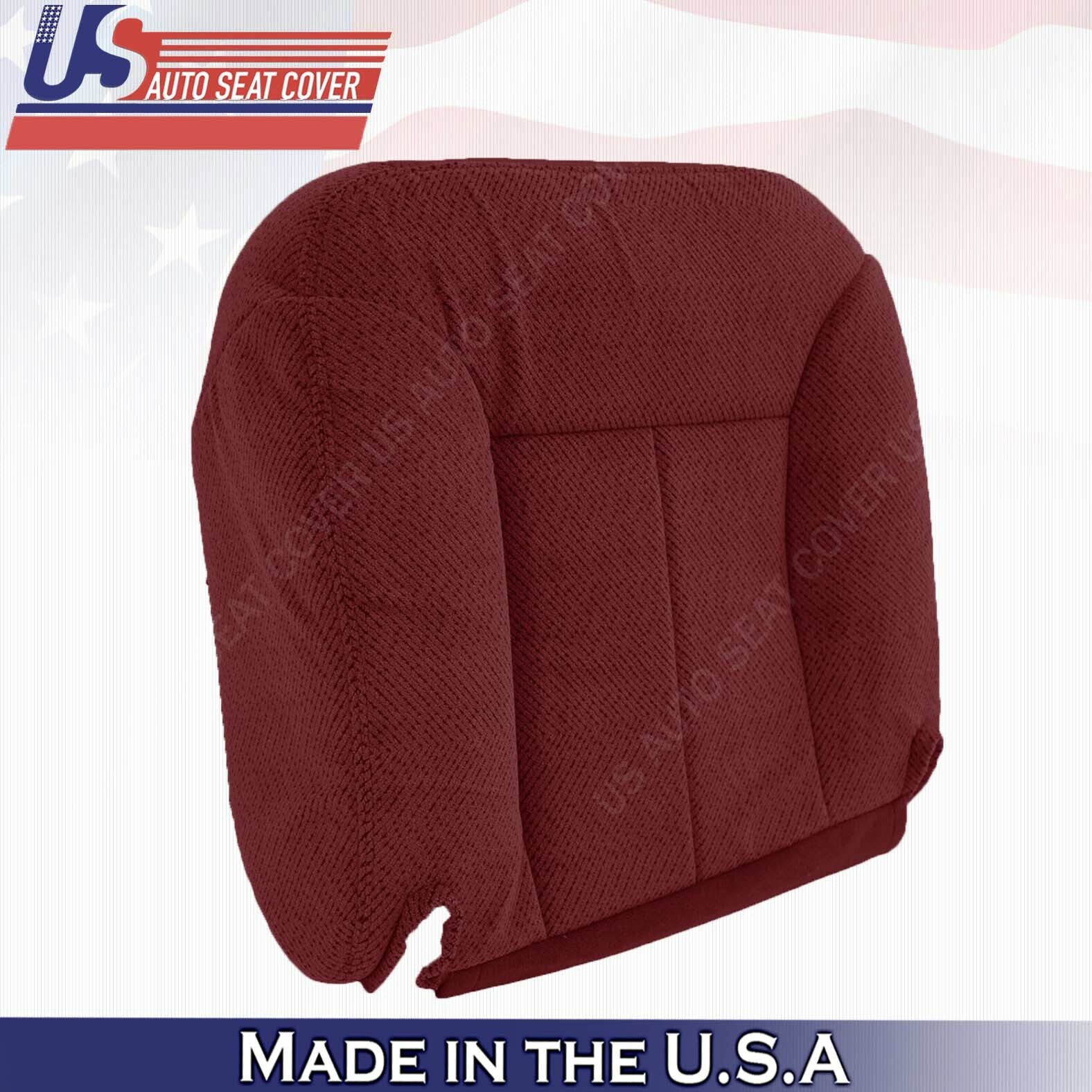 1995 TO 1999 Chevy/GMC Driver Passenger Bottom Cloth Seat Cover Ruby Red