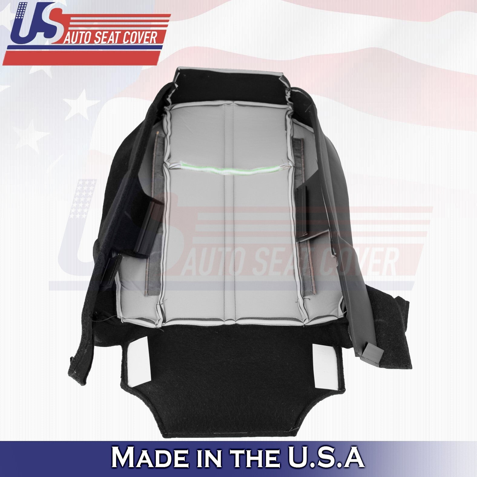 1997 to 2006 For Jeep Wrangler Driver Bottom Leather Seat Cover Black