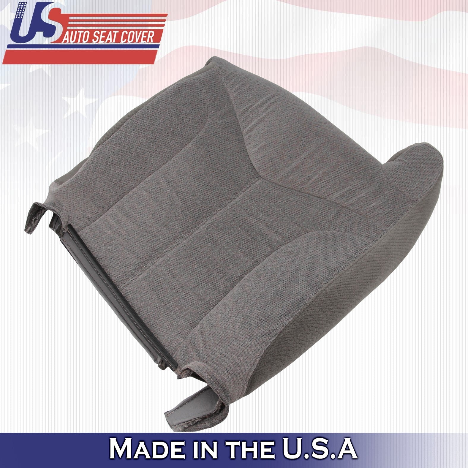 1999 2000 2001 2002 For GMC Yukon Driver Top Cloth Seat Cover Pewter Gray
