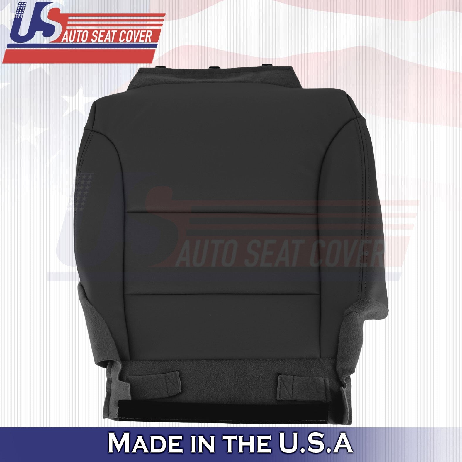 2012 to 2016 For Honda CR-V Front 2x Top & 2x Bottom Leather Seat Covers Black