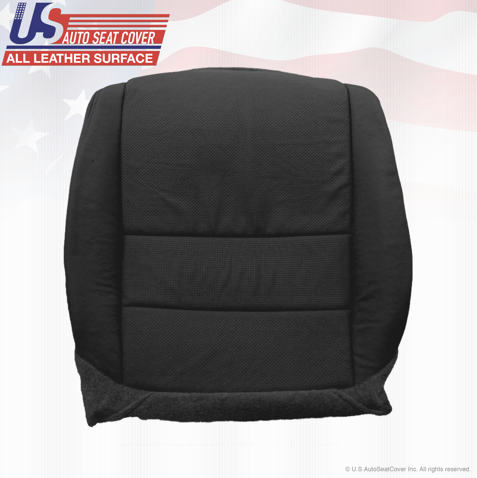 For 2006 Acura TL Front Driver Bottom Replacement Cover Perforated Leather Black
