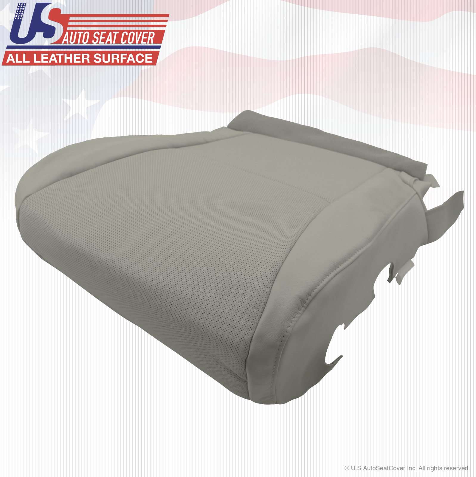 Driver Passenger Perforated Leather Covers GRAY For 2010 to 2014 Lexus RX350 450