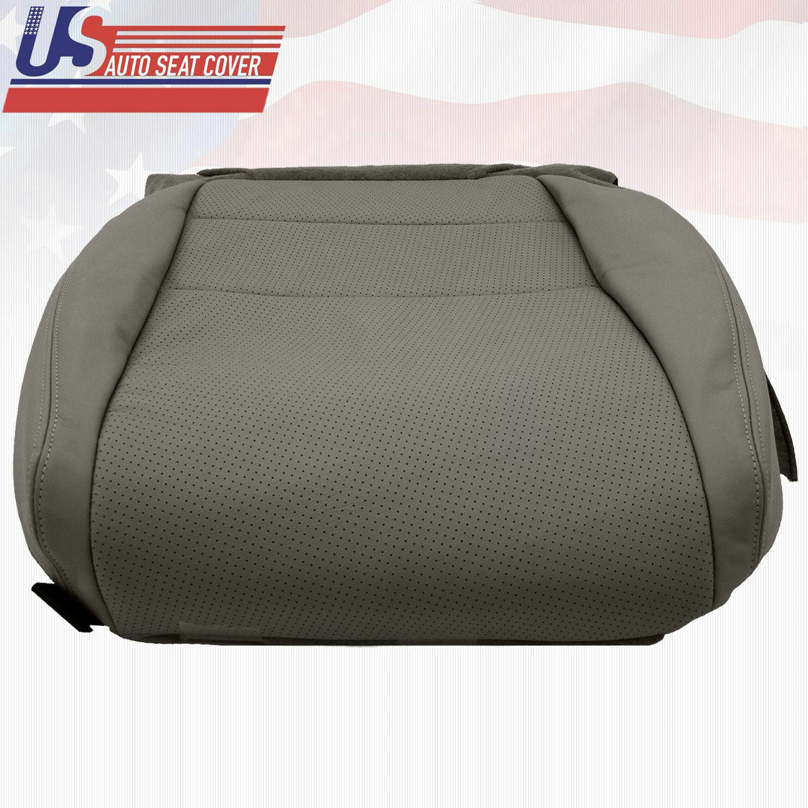 Fits 2005 Acura TL Front Driver Bottom Replacement Cover Perforated Leather Gray
