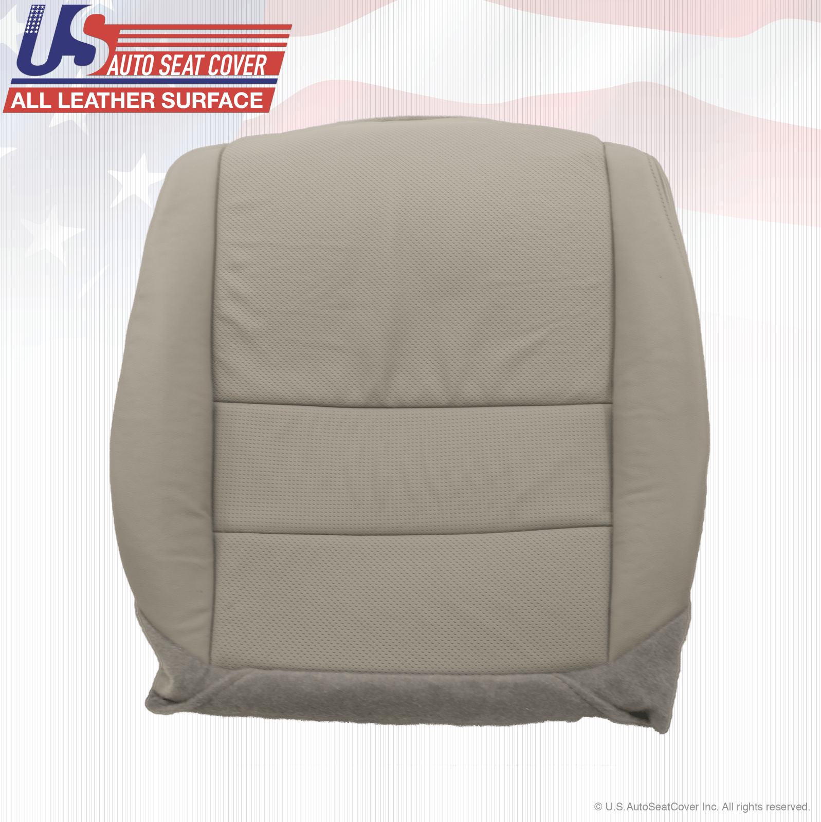 Fits 2007 2008 Acura TL Driver & Passenger Bottom Perforated Leather Cover Gray