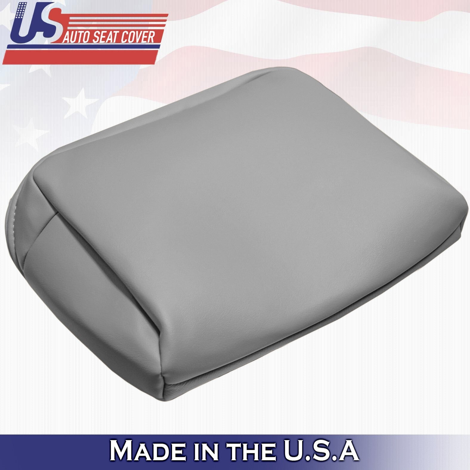 1999 For Ford F250 F350 Lariat Rear Bench Top & Bottom Leather Seat Covers Gray