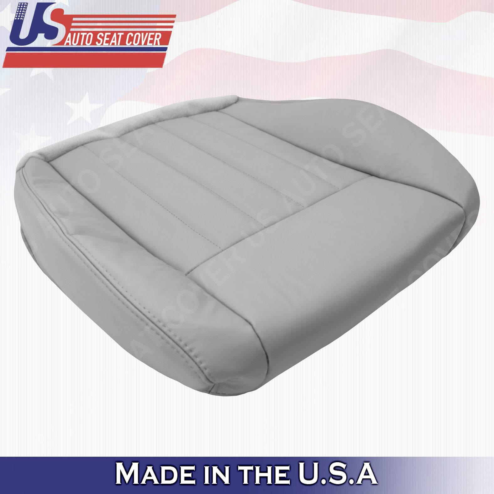 2005 2006 2007 Fits Jeep Liberty PASSENGER Bottom Leather Seat Cover Light Gray