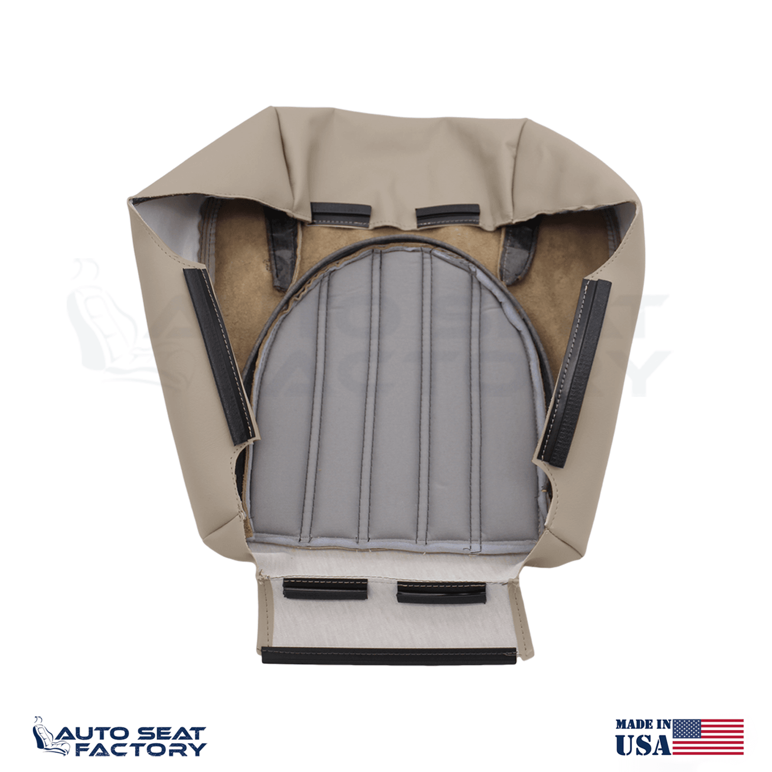 2001 - 2005 Fits Jaguar XK8 Driver Bottom AGD Oatmeal Leather Seat Cover