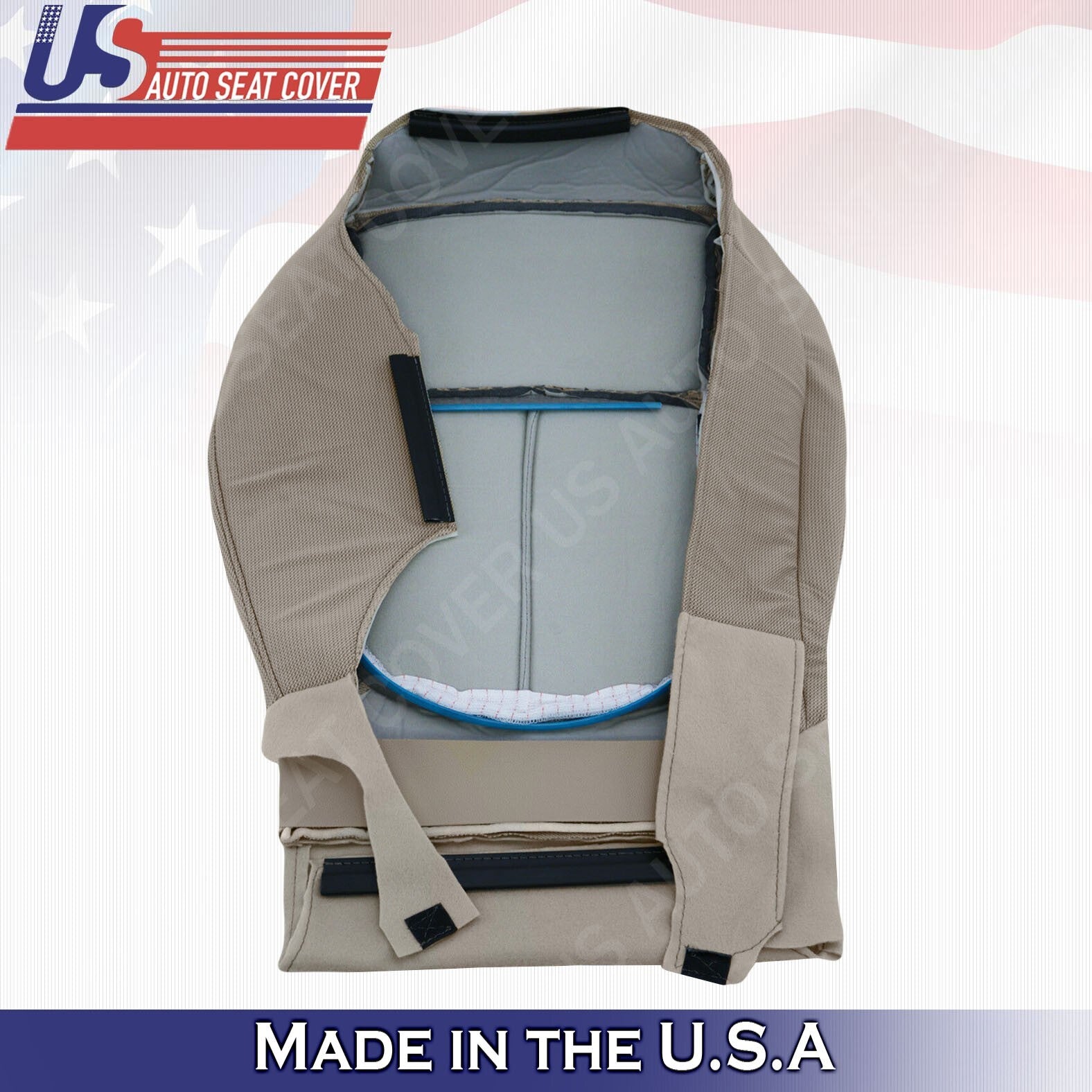 2011 2012 2013 2014 FITS Ford F150 Passenger Bottom & Top Cloth Cover Abode Tan