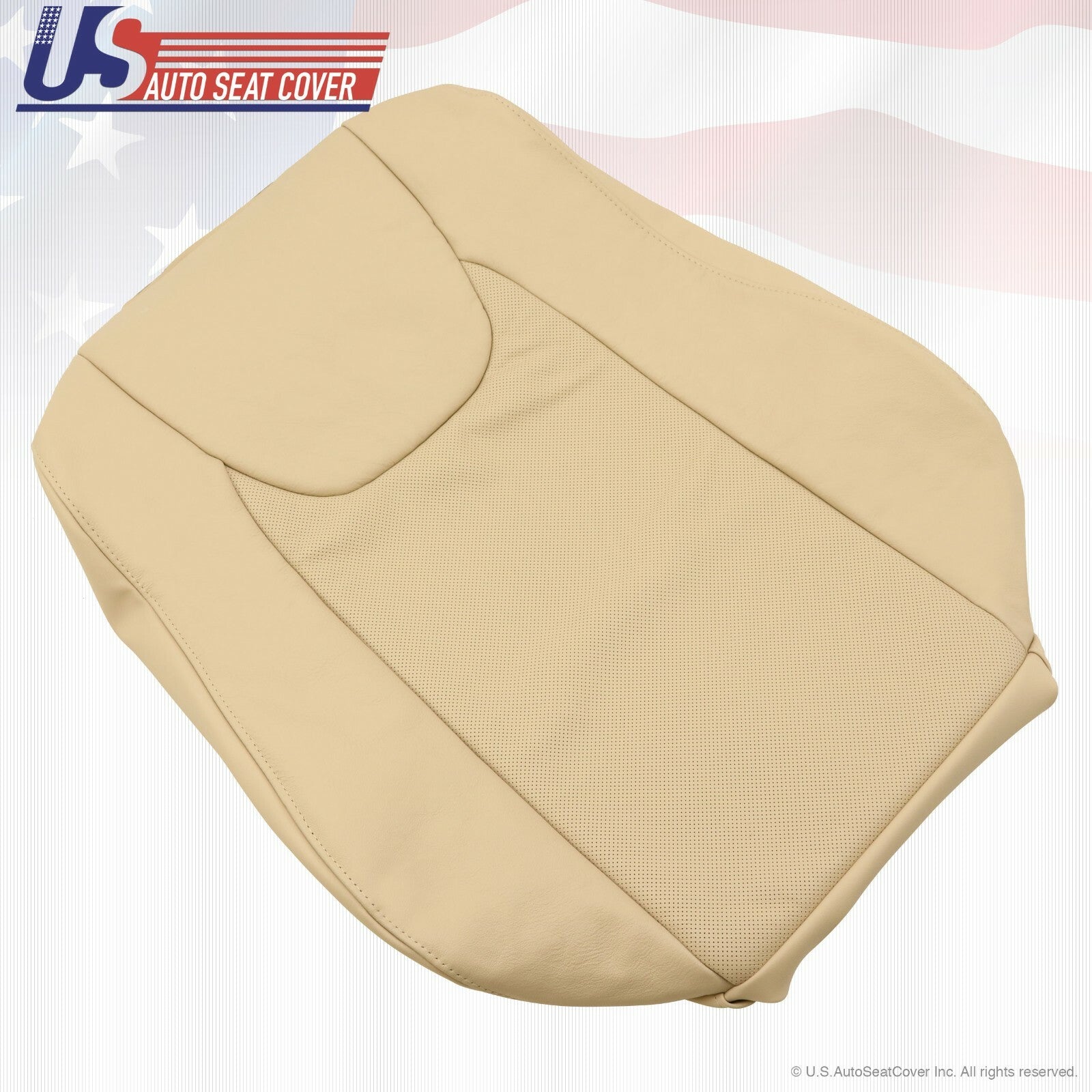 Passenger Top & Bottom Leather Seat Cover Tan 2010 to 2015 For Lexus RX450H