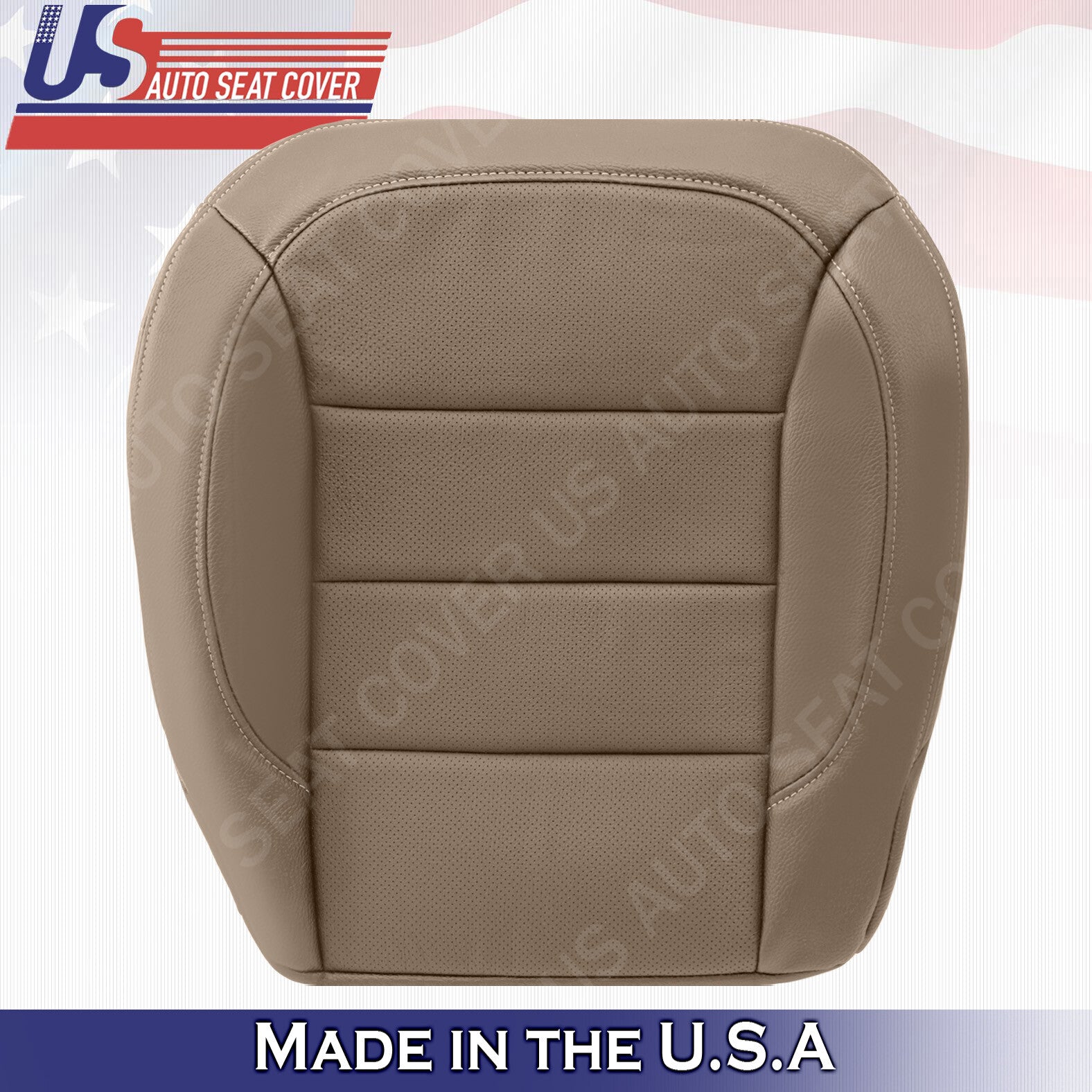 For Mercedes-Benz ML350 Tan DRIVER Bottom Perf. Leather Cover 2012 13 2014 2015