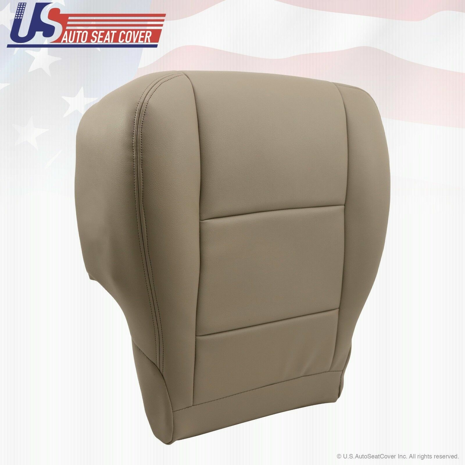 Fits 2002 Sequoia Front Driver Side Bottom Replacement Seat Cover Leather Tan
