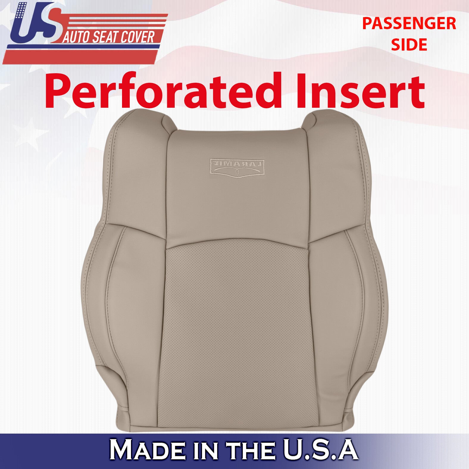 2009 2010 2011 2012 For Dodge Ram Laramie Passenger Side Top Leather Cover Tan