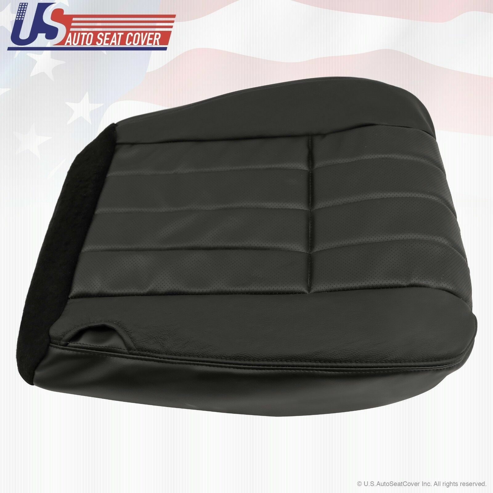 2005 2006 2007 Fits Ford F250 Driver & Passenger Bottoms Leather Cover Black