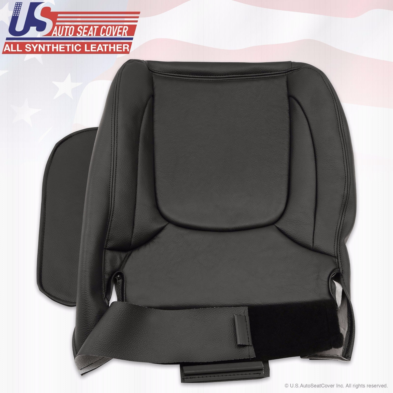 2004 2005 Fits Dodge Ram 3500 Laramie DRIVER Bottom Leather Seat Cover Dark Gray