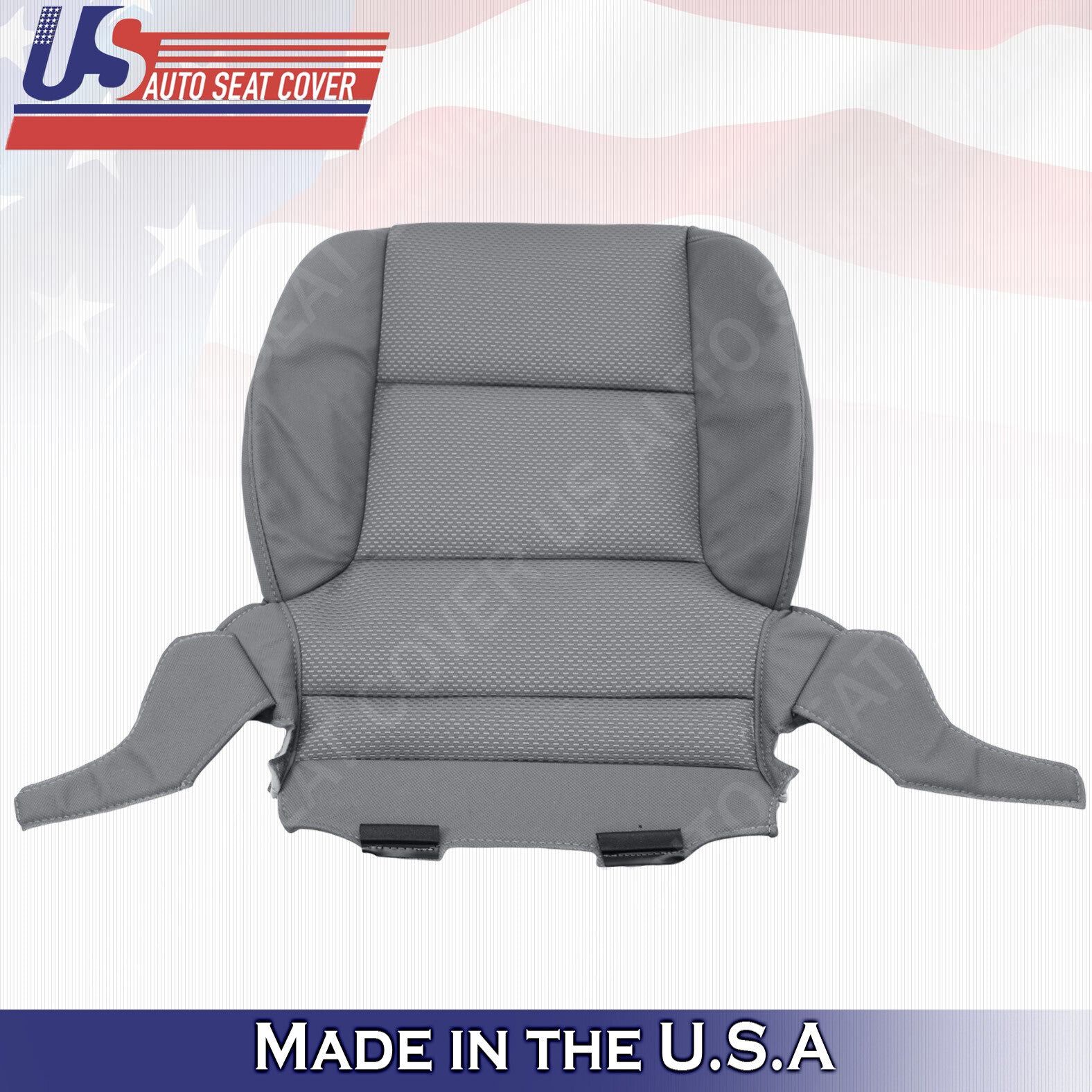 PASSENGER Bottom Cloth Seat Cover Dark Ash Gray for 2014-2018 Chevy Silverado