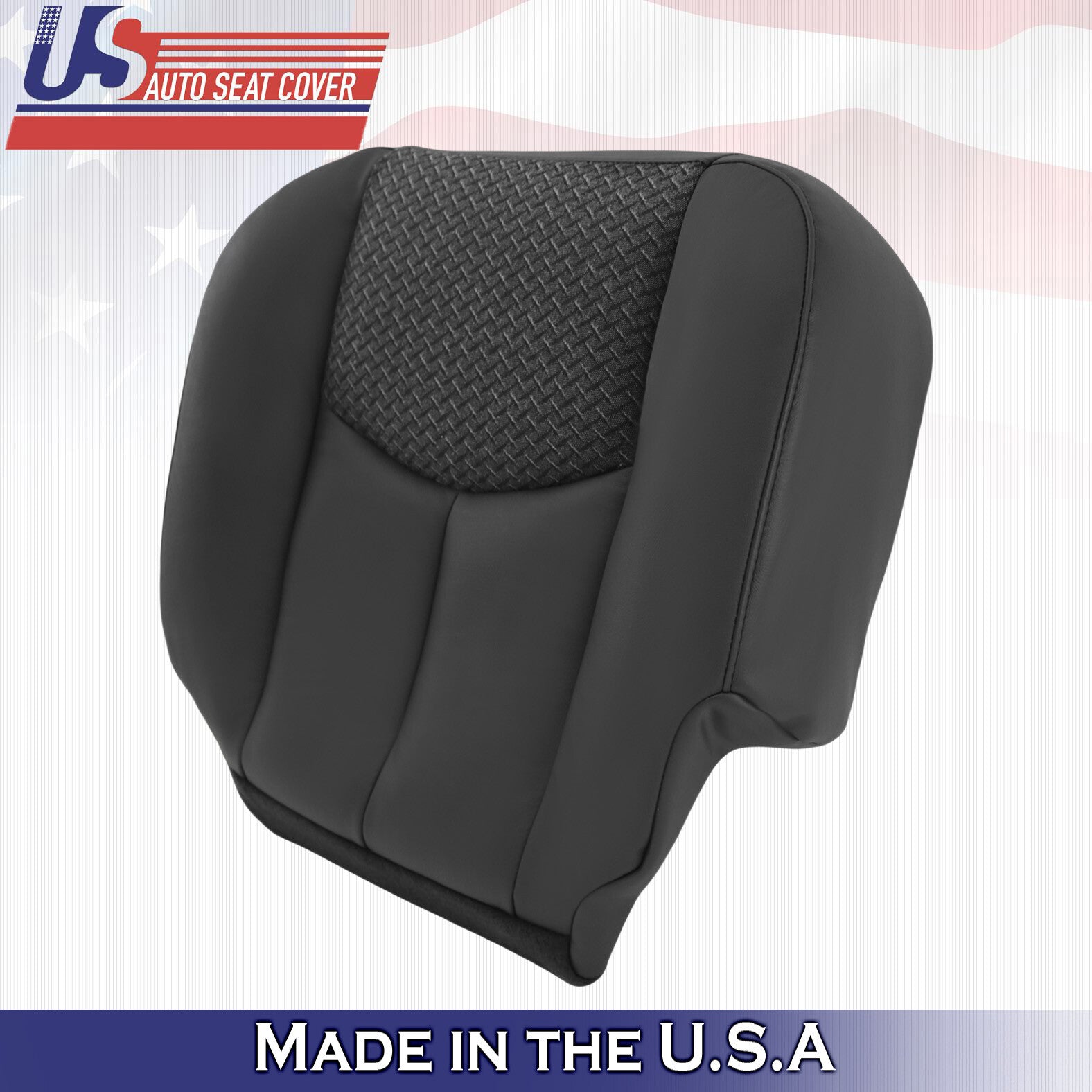 Chevy Avalanche 1500 2500 LT DRIVER Bottom Leather/Cloth Cover DK Gray 2003 2004