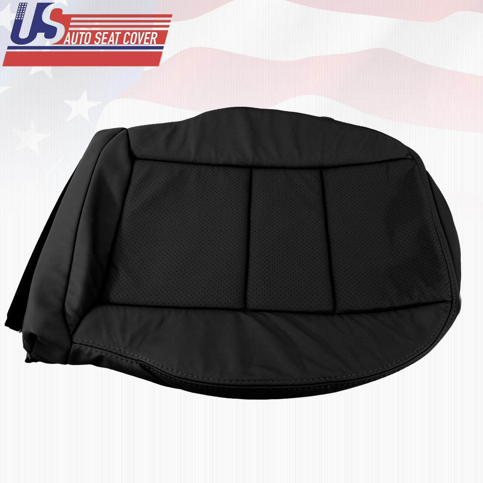 Fits 2008 TO 2014 Mercedes Benz C350 Passenger Bottom Leather Seat Cover Black