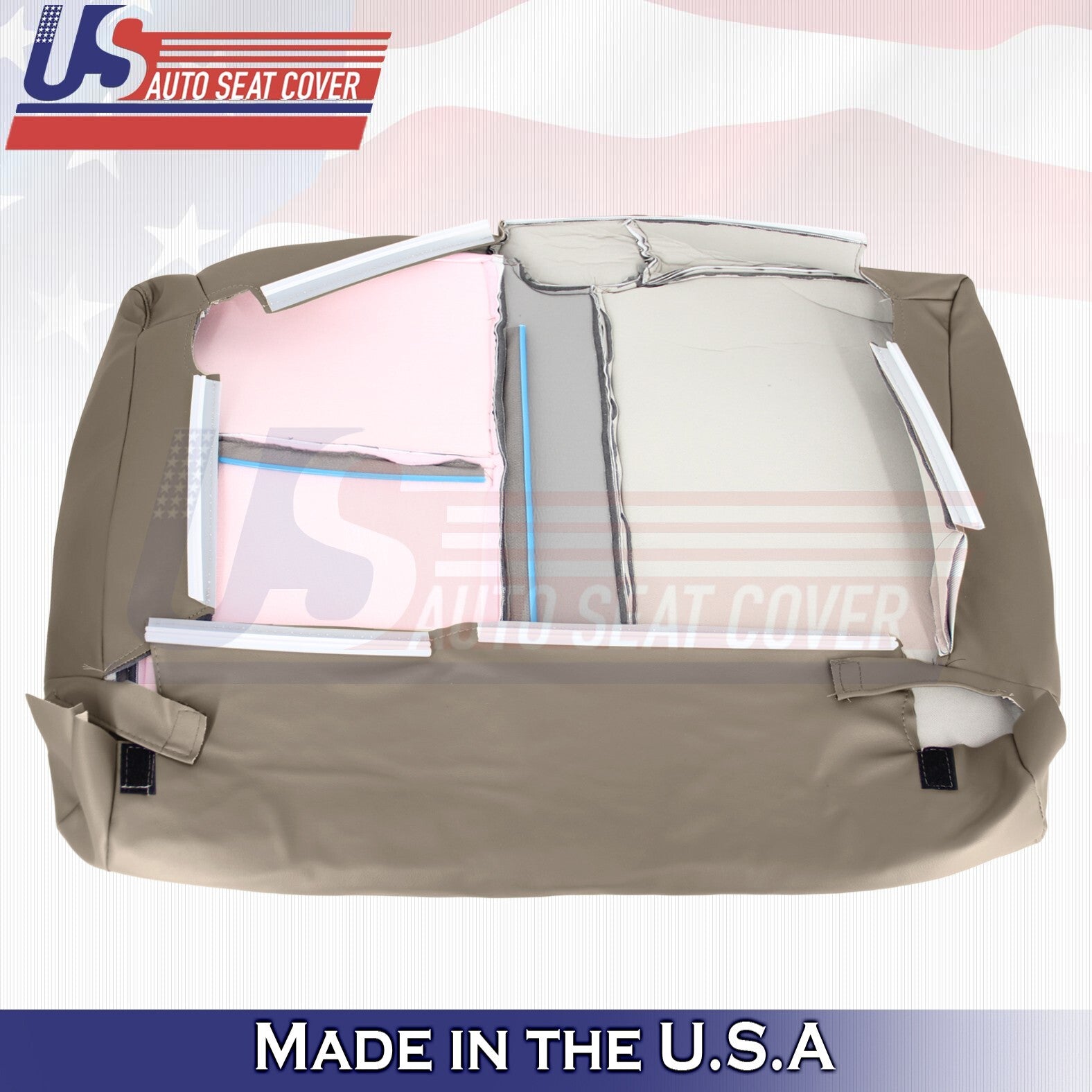 2007 2008 2009 2010 For Toyota Tundra Rear Driver Bench Top Leather Cover Tan