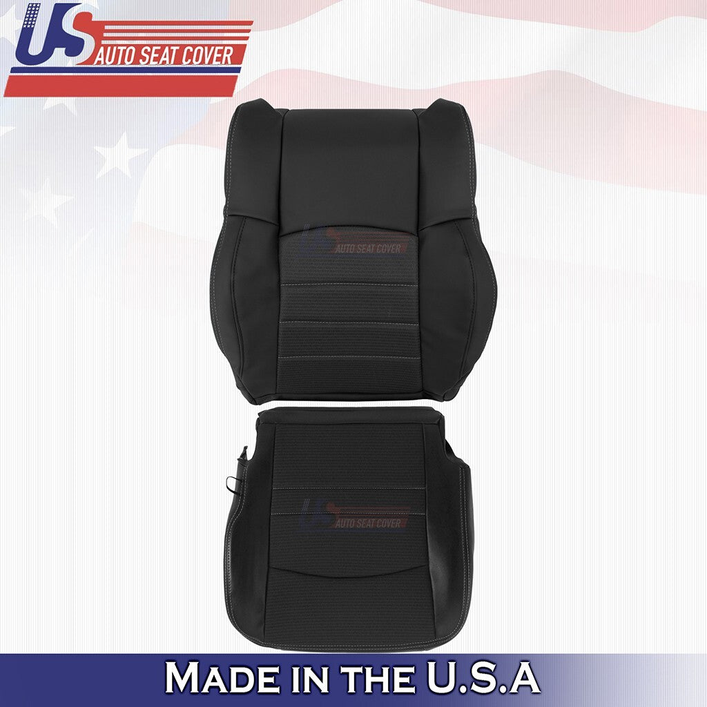 2011 2012 Fits Dodge Ram Sport Driver Bottom & Top Cloth/Vinyl Cover Dk Gray