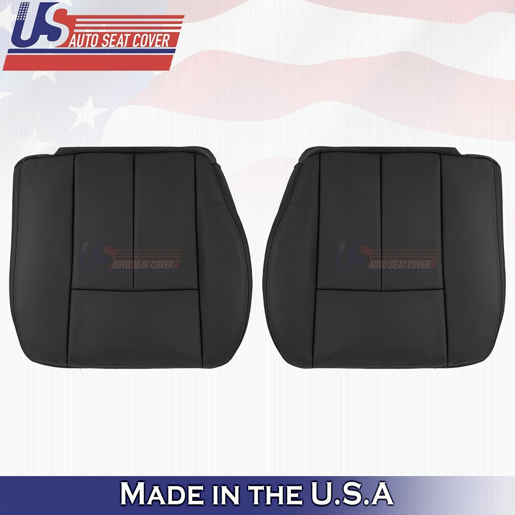 2005-2009 FITS GMC Envoy DRIVER & PASSENGER Bottoms Leather Cover Black