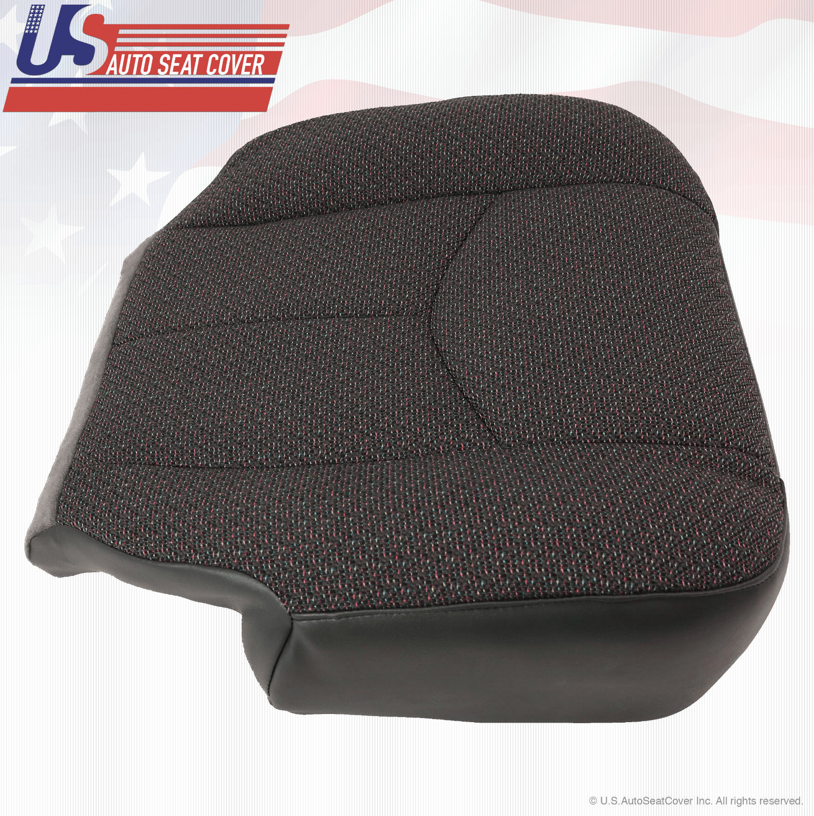 2003 2004 GMC Sierra 3500 Driver & Passenger Bottom Dark-Gray Cloth Upholstery