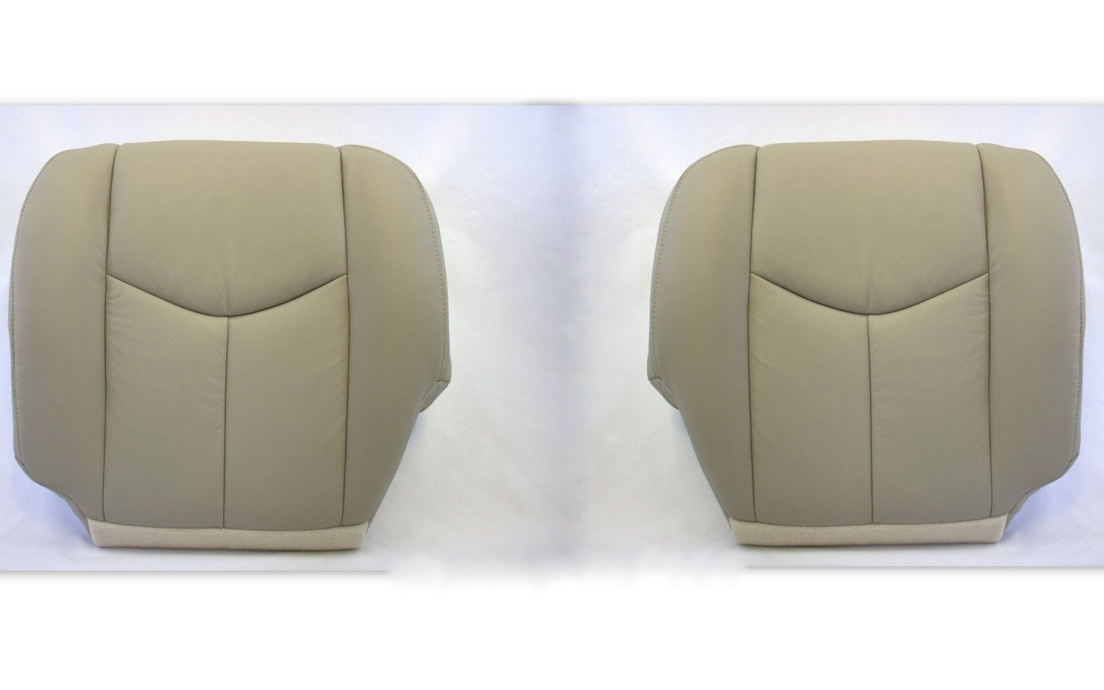 2003 2004 Tahoe Suburban Yukon Driver and passenger Bottom Vinyl Seat Covers Tan