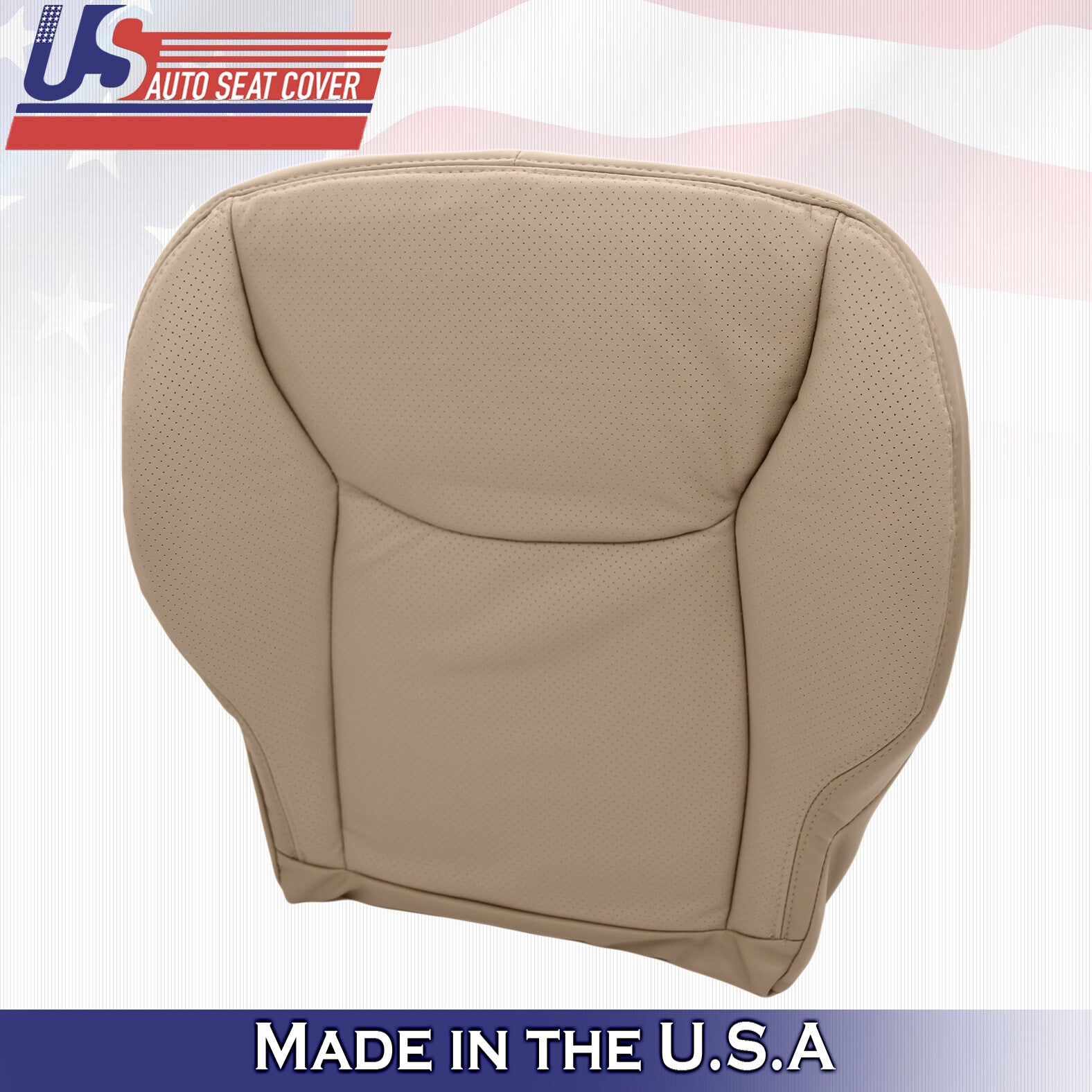 2000 to 2002 Mercedes Benz S Class Driver & Passenger Bottom Leather Covers Tan