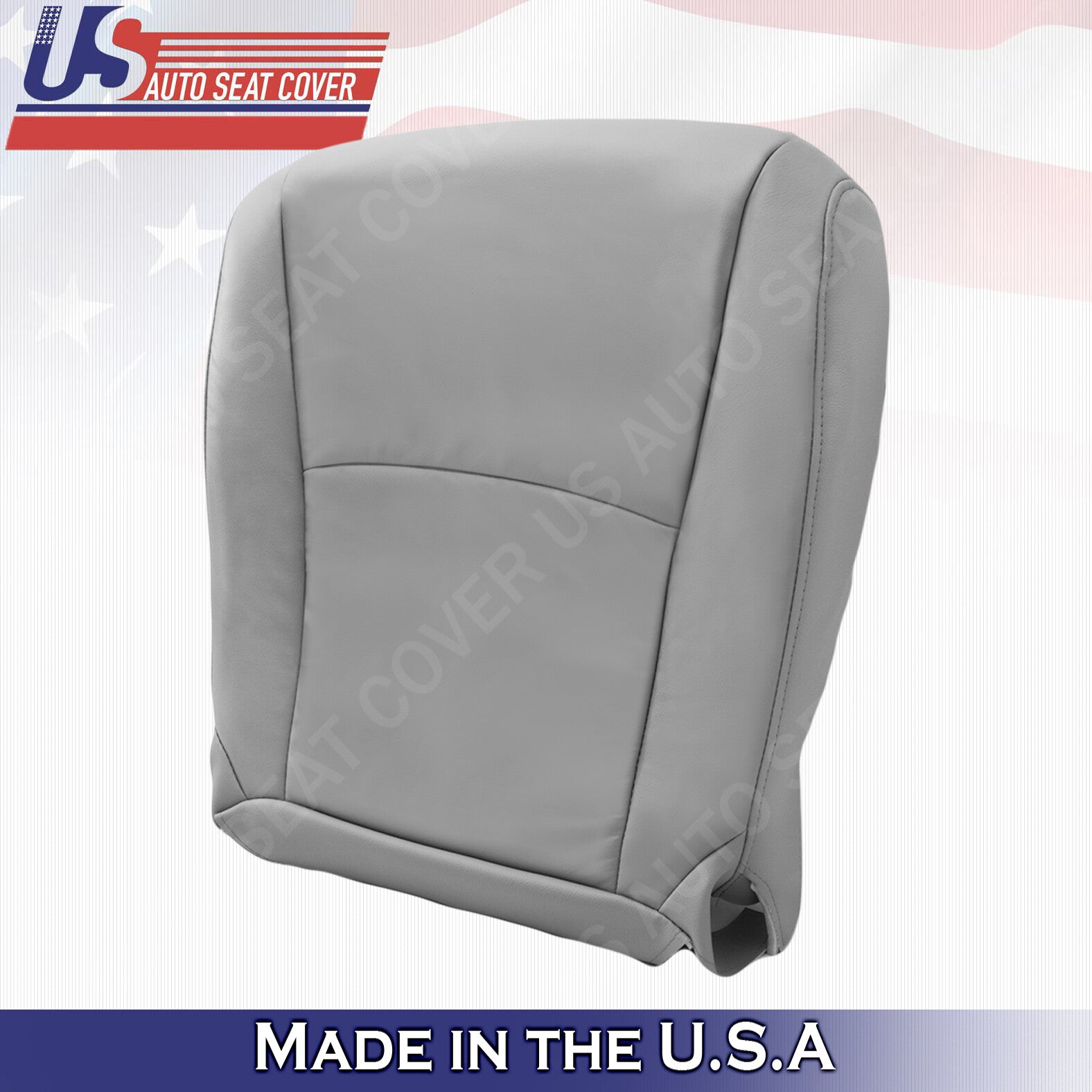 2004 to 2013 For Toyota Highlander Driver & Passenger Bottoms Leather Cover Gray
